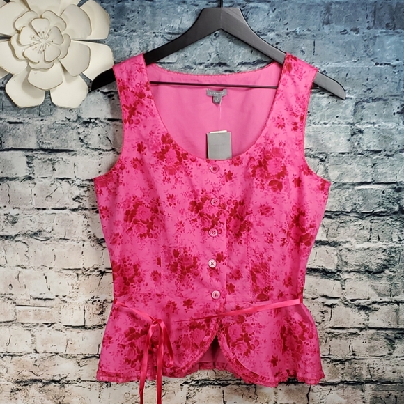 Ann Taylor Tops - THRDP - NWOT Pink Prairiecore Floral Camisole Top